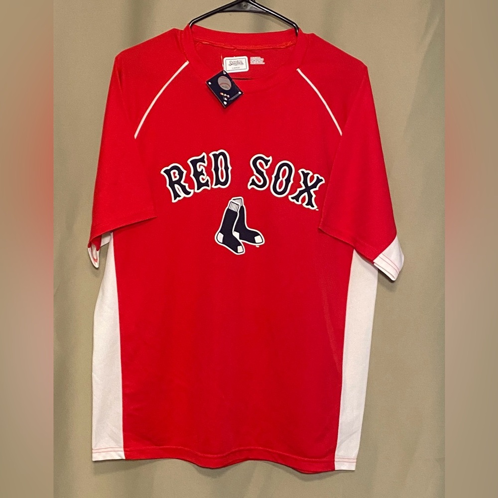 Stitches MLB Boston Red Sox Mens Shirt Large NWT
